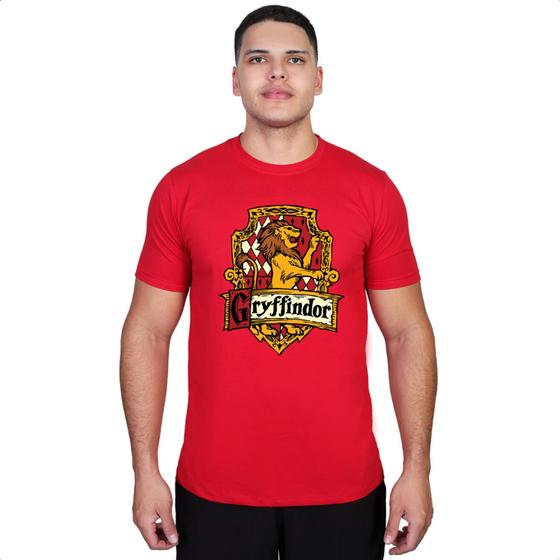 Imagem de Camiseta Grifinoria Harry Potter Brasão Camisa Algodão