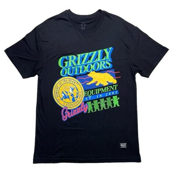 Imagem de Camiseta Grizzly GMC2301P14 Neon Trail - Black