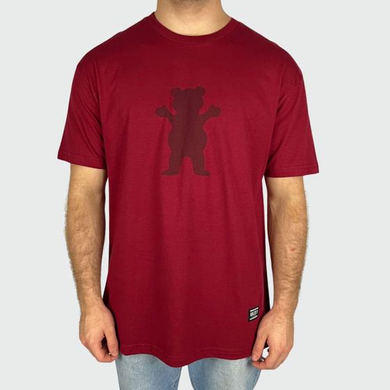 Imagem de Camiseta Grizzly Og Bear Tee Burgundy