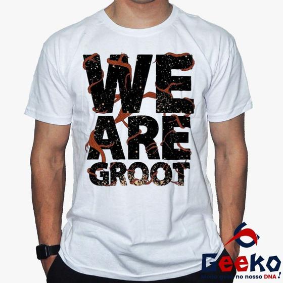 Imagem de Camiseta Groot 100% Algodão Guardiões da Galáxia - We Are Groot  Guardians of The Galaxy Geeko