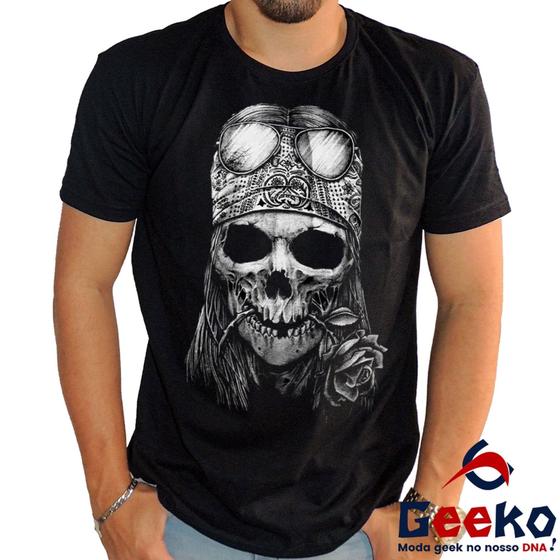 Imagem de Camiseta Guns N Roses 100% Algodão Axl Rose Rock Geeko