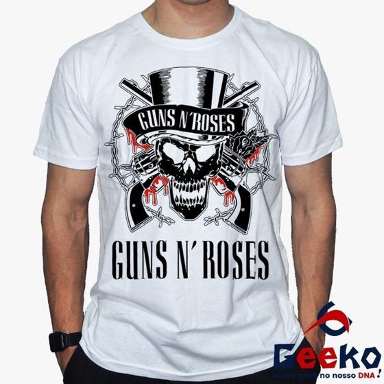 Imagem de Camiseta Guns N Roses 100% Algodão Rock Geeko
