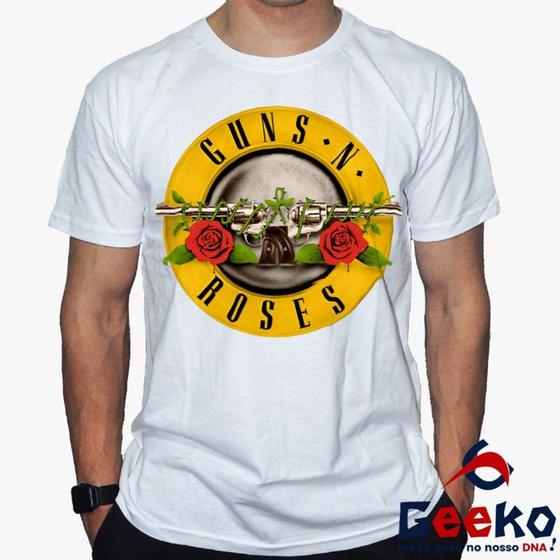 Imagem de Camiseta Guns N Roses 100% Algodão Rock Geeko