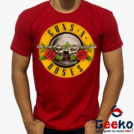 Imagem de Camiseta Guns N Roses 100% Algodão Rock Geeko