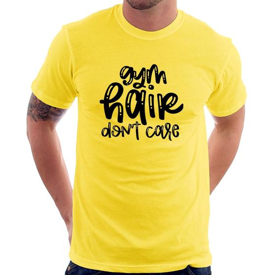 Imagem de Camiseta Gym Hair Don't Care - Foca na Moda