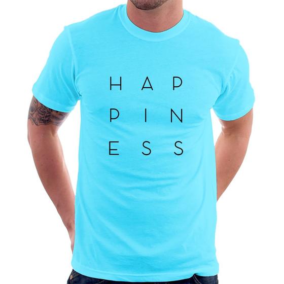 Imagem de Camiseta Happiness - Foca na Moda