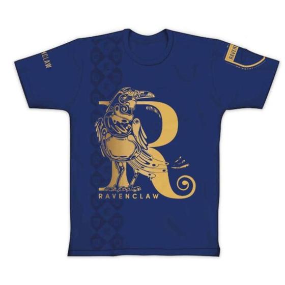 Imagem de Camiseta  Harry potter  Corvinal 23 cor azul 100% algodão