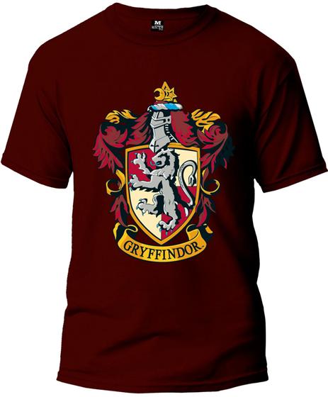 Imagem de Camiseta Harry Potter Grifinória Masculina Básica Fio 30.1 100% Algodão Manga Curta Premium