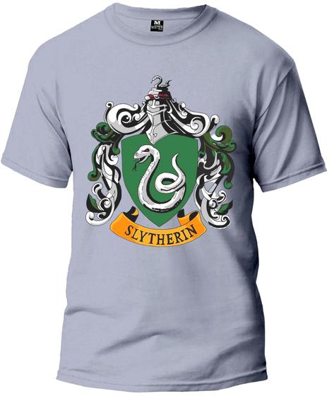 Imagem de Camiseta Harry Potter Sonserina Adulto Camisa Manga Curta Premium 100% Algodão Fresquinha