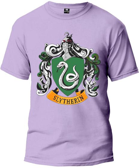 Imagem de Camiseta Harry Potter Sonserina Adulto Camisa Manga Curta Premium 100% Algodão Fresquinha