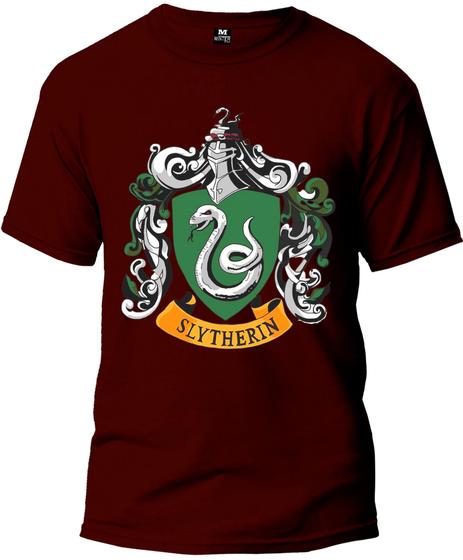 Imagem de Camiseta Harry Potter Sonserina Básica Malha Algodão 30.1 Masculina e Feminina Manga Curta