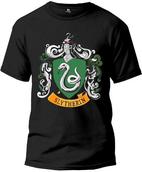 Imagem de Camiseta Harry Potter Sonserina Básica Malha Algodão 30.1 Masculina e Feminina Manga Curta