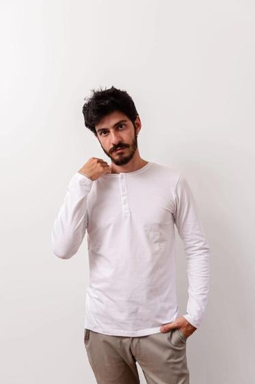 Imagem de Camiseta Henley Regular Manga Longa