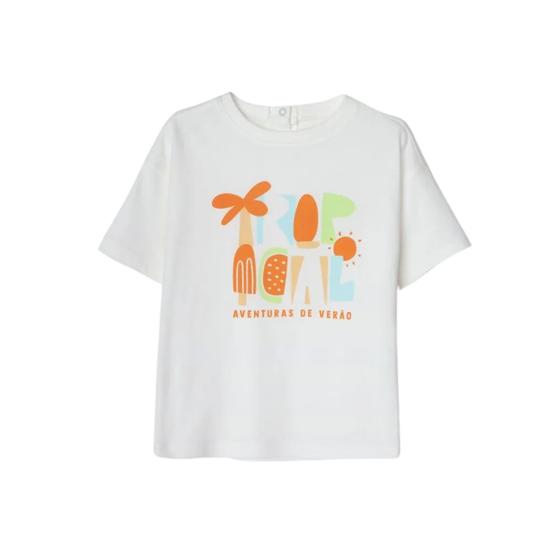 Imagem de Camiseta Hering Infantil Menino Toddler Estampada Off white