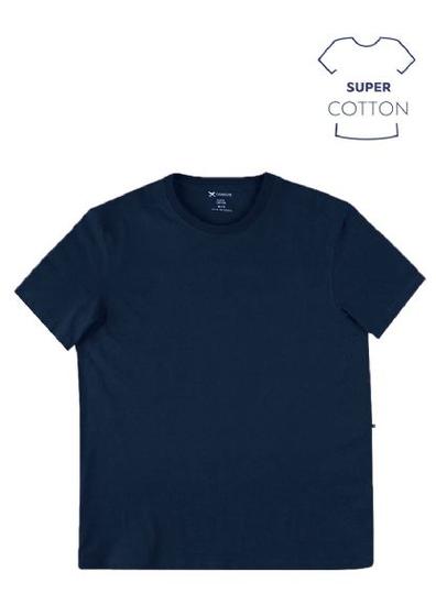 Imagem de Camiseta hering masculina básica super cotton na modelagem comfort