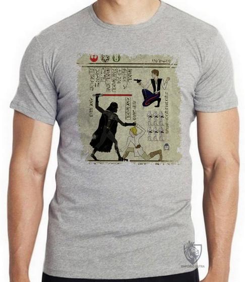 Imagem de Camiseta  Hieróglifos Star Wars Blusa criança infantil juvenil adulto camisa todos tamanhos