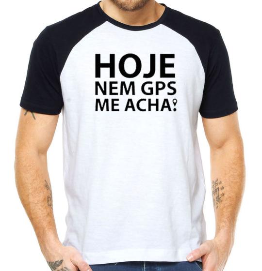 Imagem de Camiseta hoje nem o gps me acha camisa divertida carnaval