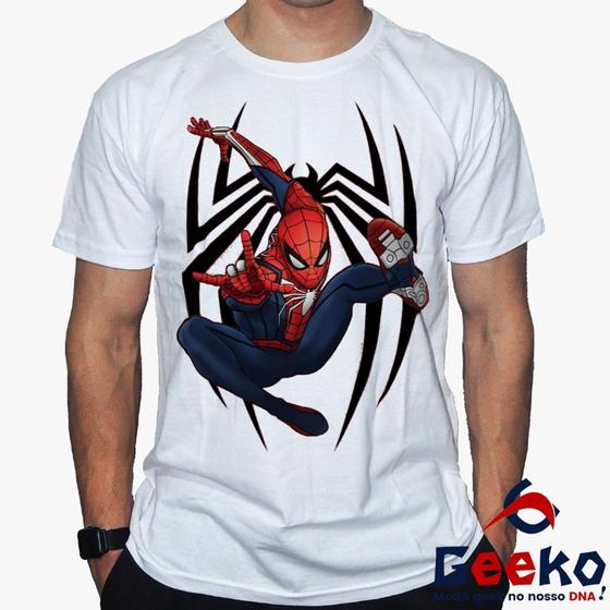 Imagem de Camiseta Homem Aranha 100% Algodão  Geeko