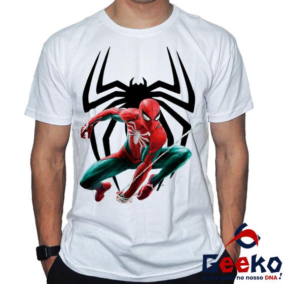 Imagem de Camiseta Homem Aranha 100% Algodão  Geeko