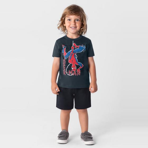 Imagem de Camiseta Homem Aranha infantil menino Brandili