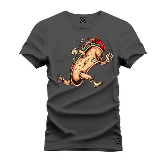 Imagem de Camiseta Hot Dog Bolt Plus Size Extra Grande Algodão Estampa Dtf Premium