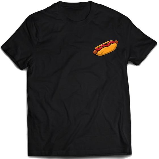 Imagem de Camiseta Hotdog de bolso Camisa divertida cachorro quente