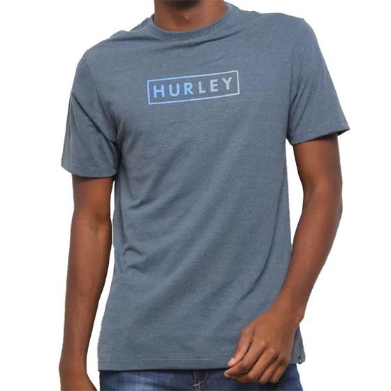 Imagem de Camiseta Hurley Boxed Gradient Masculina Cinza Escuro