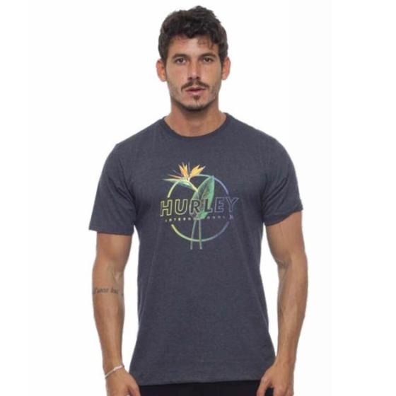 Imagem de Camiseta Hurley Flower - MESCLA PRETO