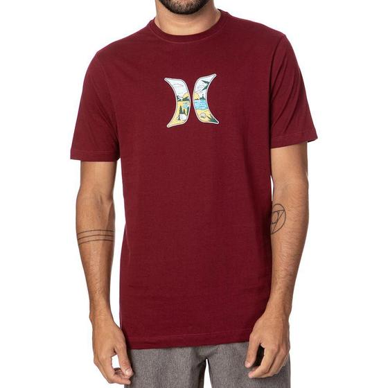 Imagem de Camiseta Hurley Icon Beach Masculina Vinho