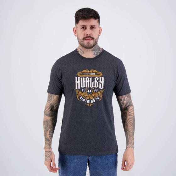 Imagem de Camiseta Hurley Label Mescla Preta