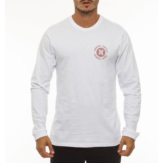 Imagem de Camiseta Hurley Manga Longa Mandala WT23 Masculina Branco