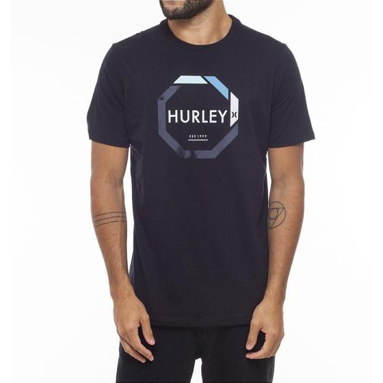 Imagem de Camiseta Hurley Metric WT23 Masculina Preto