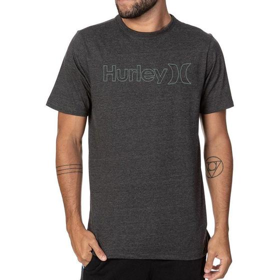 Camiseta Hurley O&O Outline Oversize Masculina Preto Mescla Menor preço em Camiseta Hurley O&O Outline Oversize Masculina Preto Mescla