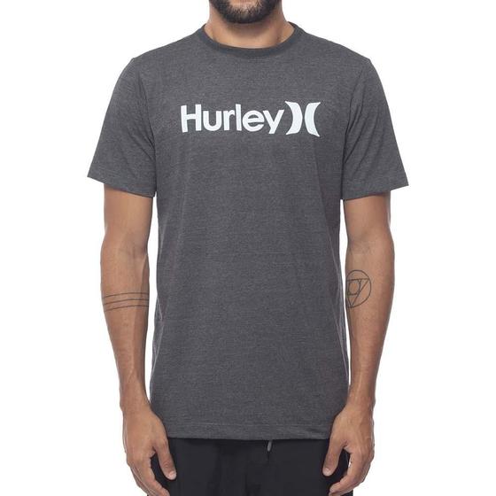 Imagem de Camiseta Hurley O&O Solid Masculina Preto Mescla