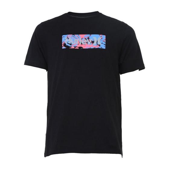 Imagem de Camiseta Hurley Radial Tie Dye Masculina Preto