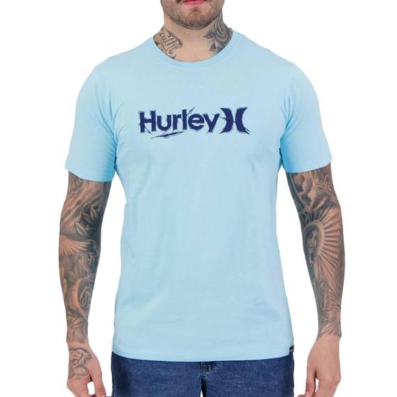 Imagem de Camiseta Hurley Rash SM25 Masculina Azul