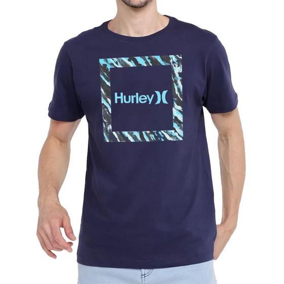 Imagem de Camiseta Hurley Silk Frame Masculina Azul Marinho