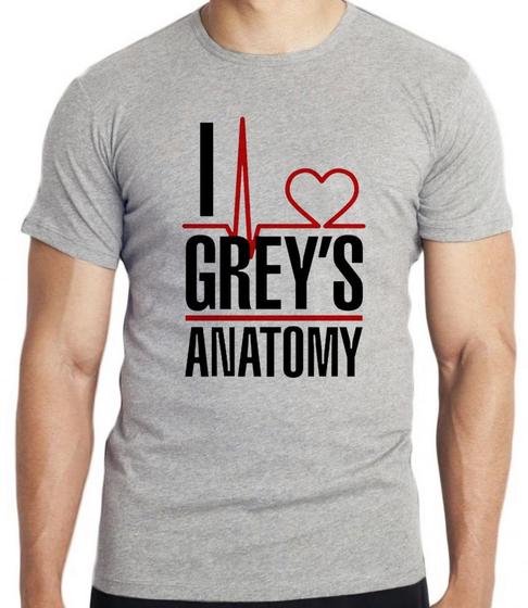 Imagem de Camiseta  I love Greys Anatomy  Blusa criança infantil juvenil adulto camisa tamanhos