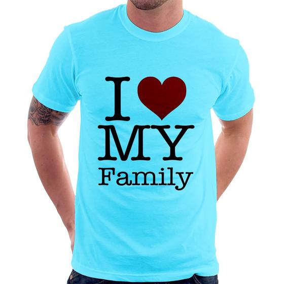 Imagem de Camiseta I Love My Family - Foca na Moda