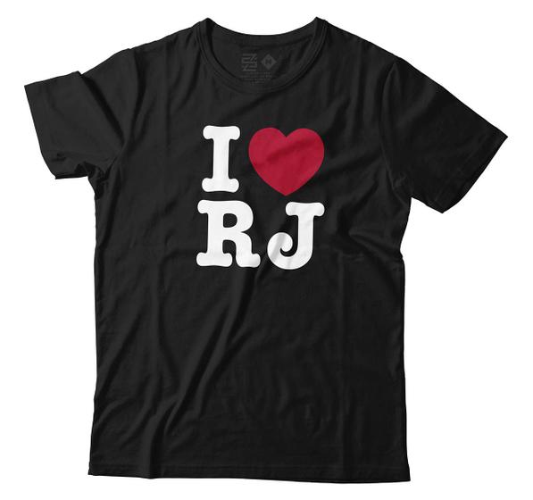 Imagem de Camiseta I Love Rj Eu Amo O Rio De Janeiro Camisa Unissex