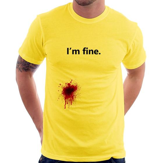 Imagem de Camiseta I'm fine - Foca na Moda