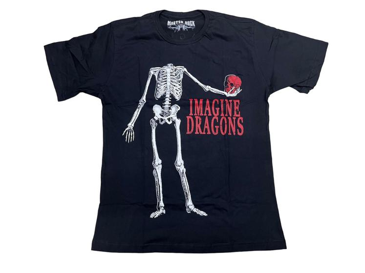 Imagem de Camiseta Imagine Dragons Bones Blusa Adulto Unissex Banda Indie Rock Mr350 BM