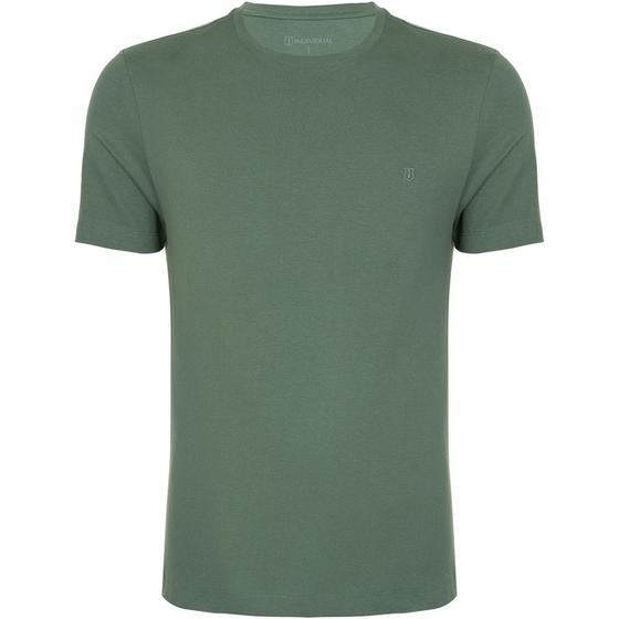 Imagem de Camiseta Individual Moda Comfort In24 Verde Escuro Masculino