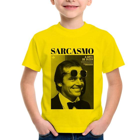 Imagem de Camiseta Infantil A arte do sarcasmo - Foca na Moda