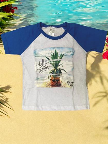 Imagem de Camiseta Infantil Abacaxi Hello Summer Menino