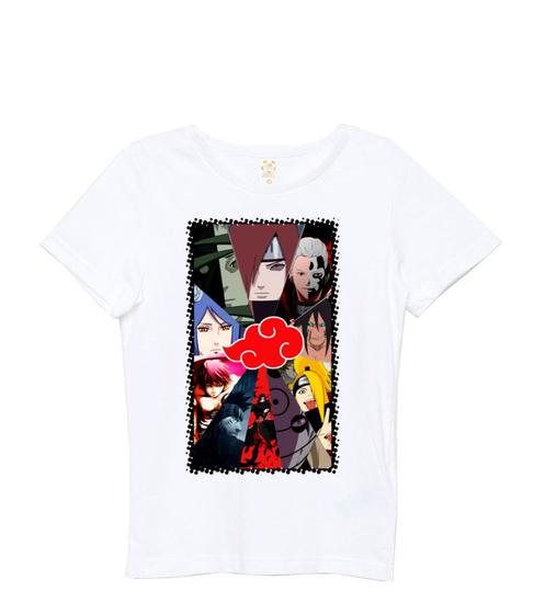 Imagem de Camiseta Infantil Akatsuki Estampada Com Todos Os Membros