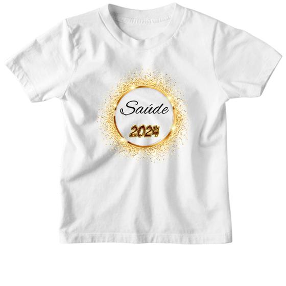 Imagem de Camiseta Infantil Ano Novo Brasao Saude