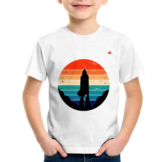 Imagem de Camiseta Infantil Astronomia Vintage Sunset - Foca na Moda