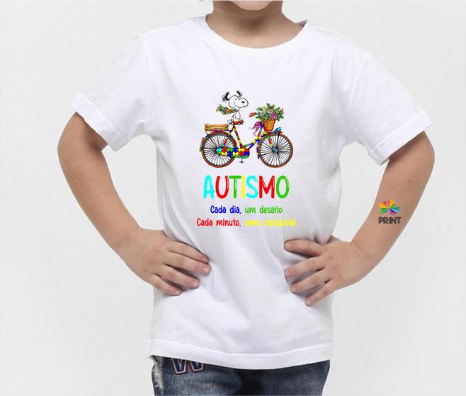 Imagem de Camiseta Infantil Autismo Cada Dia, Um Desafio Est. 1.65 - Autista Zlprint