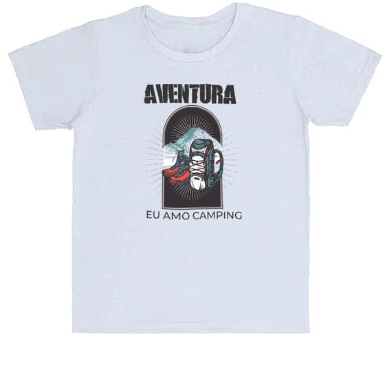 Imagem de Camiseta Infantil Aventura eu amo camping